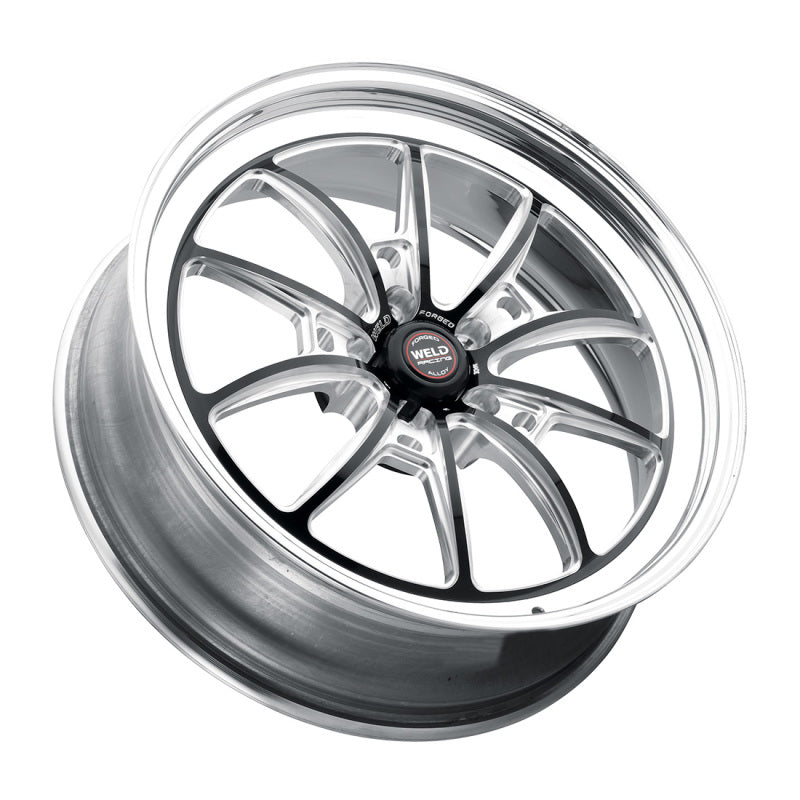 Weld S80 18x11 / 5x115 BP / 6.1in BS Black Wheel (High Pad) - Non-Beadlock - DTX Performance