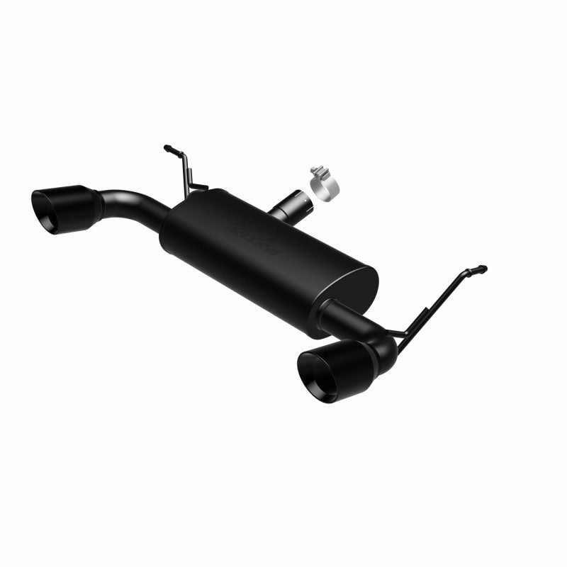 MagnaFlow 07-17 Jeep Wrangler JK 3.8/3.6L Dual Split Rear Exit Black Axle-Back Exhaust - DTX Performance