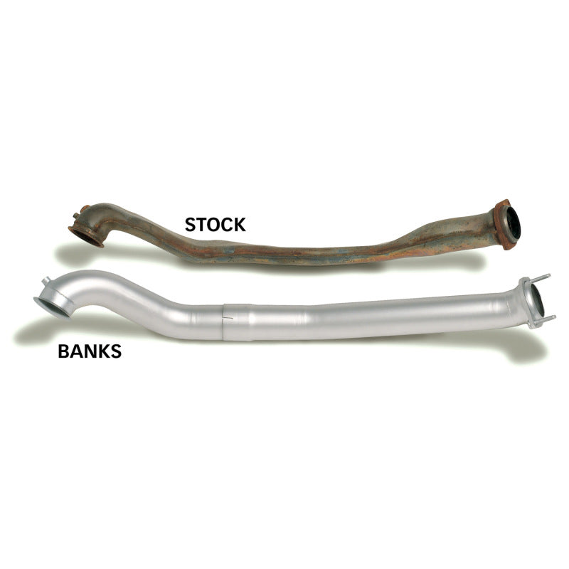 Banks Power 94-97 Ford 7.3L CCLB Monster Exhaust System - SS Single Exhaust w/ Chrome Tip - DTX Performance