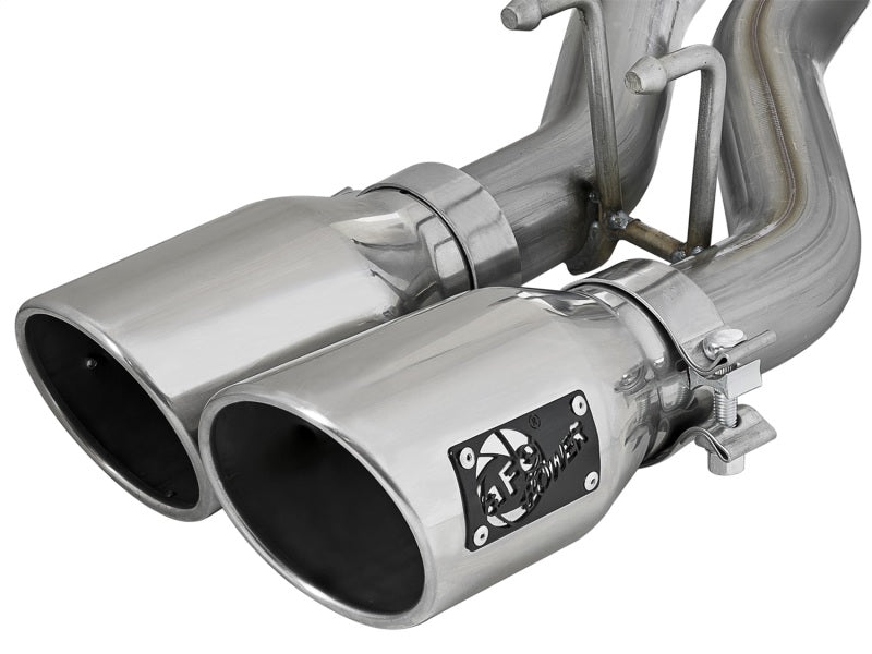 aFe Rebel Series 2.5in SS Cat-Back Exhaust w/ Polished Tip 07-18 Jeep Wrangler (JK) V6 3.6/3.8L 4dr - DTX Performance