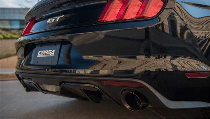 Corsa 15-16 Ford Mustang GT Convertible 5.0L V8 Black Xtreme Dual Rear Exit Exhaust - DTX Performance