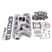 Load image into Gallery viewer, Edelbrock Manifold And Carb Kit Performer RPM Air-Gap Small Block Ford 351W Natural Finish - DTX Performance