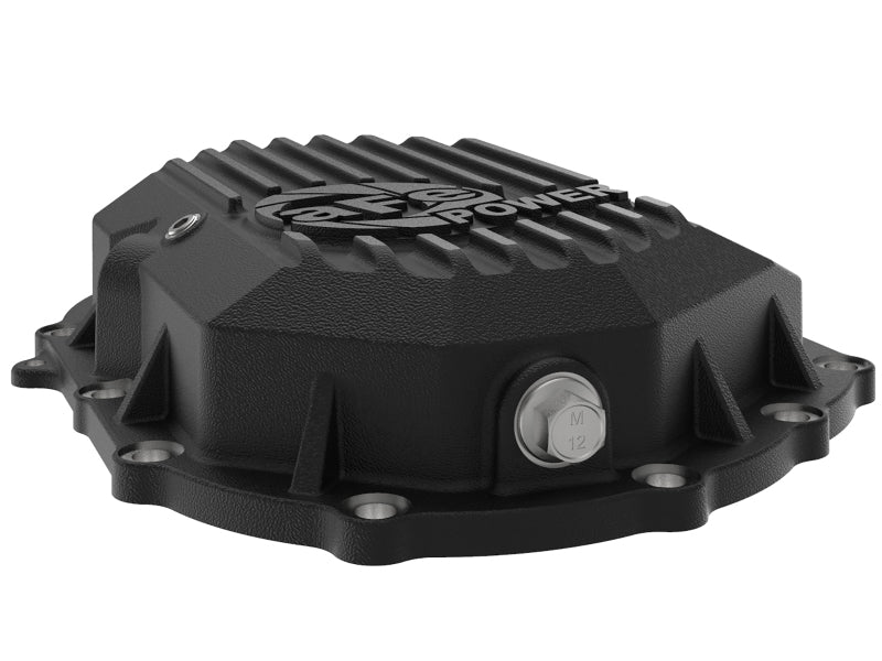 AFE Power 11-18 GM 2500-3500 AAM 9.25 Axle Front Differential Cover Black Machined Street Series - DTX Performance