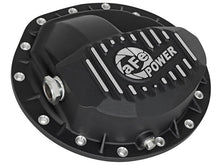 Load image into Gallery viewer, aFe Power Pro Series Rear Differential Cover Black w/Machined Fins 16-17 Nissan Titan XD(AAM 9.5-14) - DTX Performance