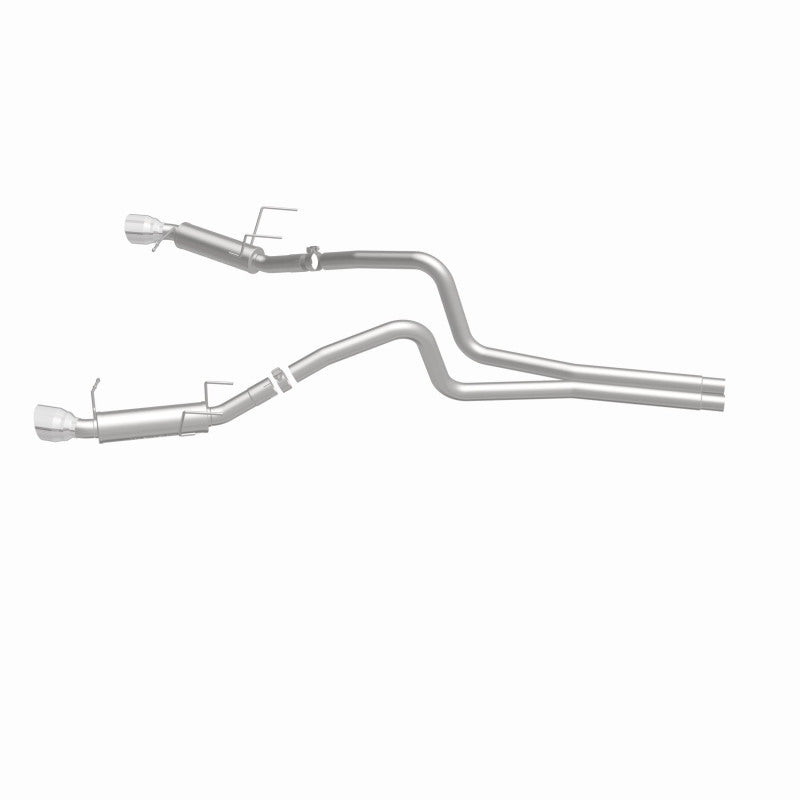 Magnaflow 2014 Ford Mustang V6 3.7L Comp Series Dual Split Rear Polished Stainless C/B Perf Exhaust - DTX Performance