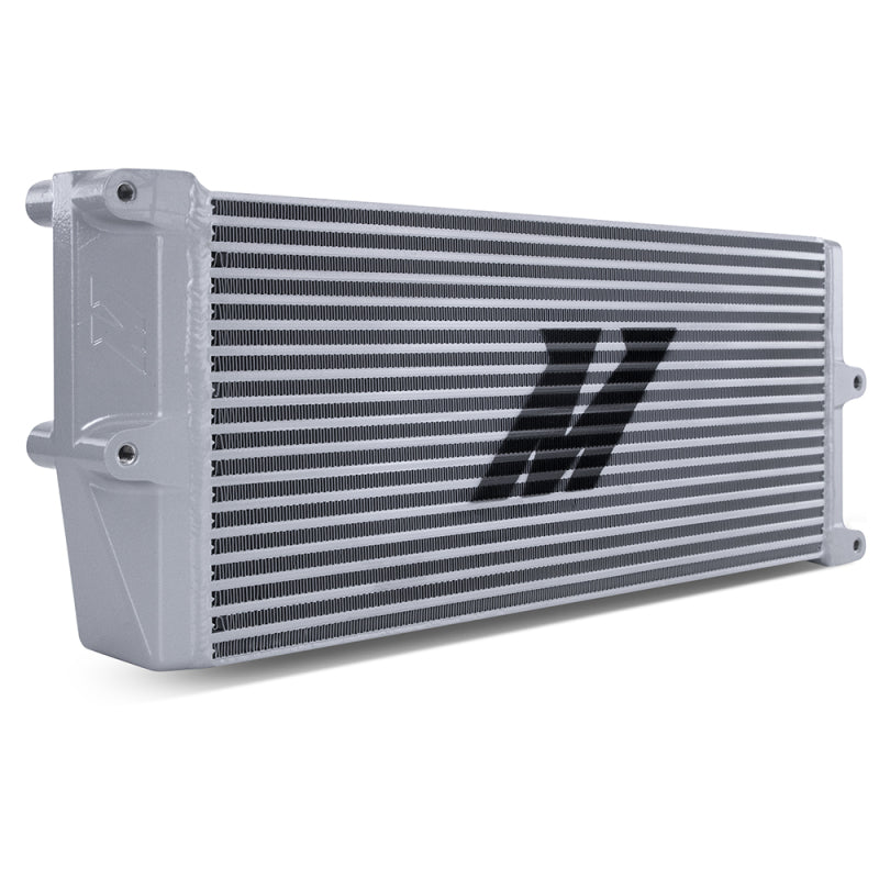 Mishimoto Heavy-Duty Oil Cooler - 17in. Opposite-Side Outlets - Silver - DTX Performance