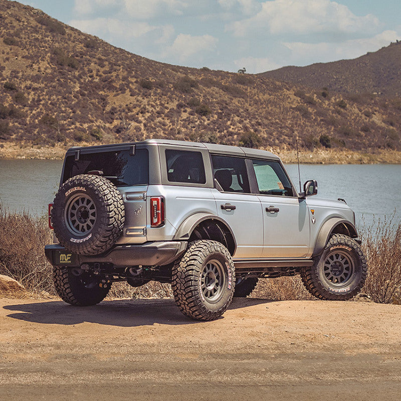 MagnaFlow 2021 Ford Bronco 2.3L I-4 Axle-Back Exhaust w/ Dual Split Rear Style Exit- Black Tips - DTX Performance