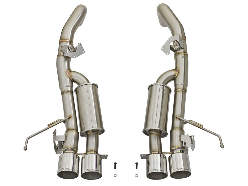 aFe MACHForce XP 3in-2 1/2in Axle Back 304SS Exhaust w/ Polished Tips 14-17 Chevy Corvette V8-6.2L - DTX Performance