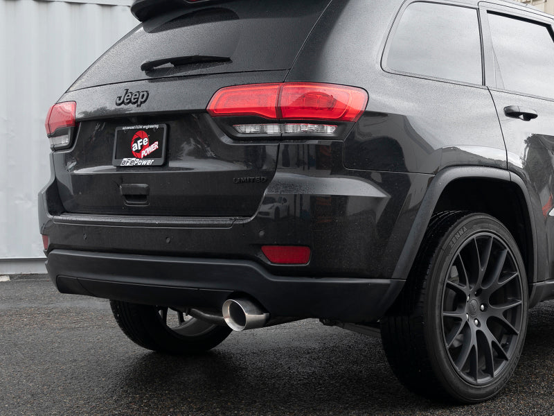 aFe Large Bore HD 3in 304 SS Cat-Back Exhaust w/ Polished Tips 14-19 Jeep Grand Cherokee V6-3.6L - DTX Performance