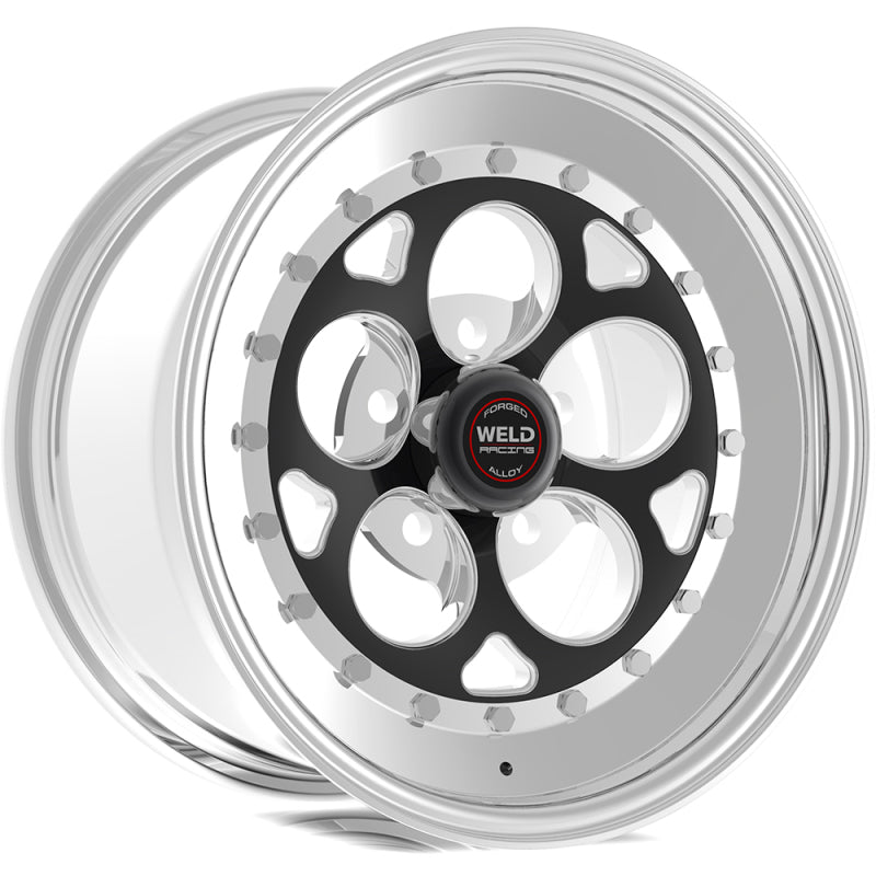 Weld Magnum III 15x14 / 5x4.75 BP / 3.5in. BS Black Wheel - Non-Beadlock - DTX Performance