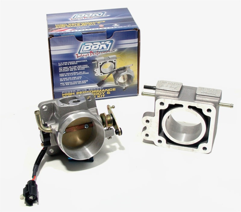 BBK 86-93 Mustang 5.0 75mm Throttle Body BBK Power Plus Series And EGR Spacer Kit - DTX Performance