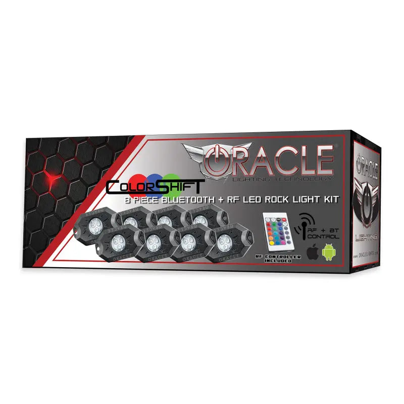 Oracle Bluetooth + RF Underbody Rock Light Kit - 8 PCS - ColorSHIFT - DTX Performance