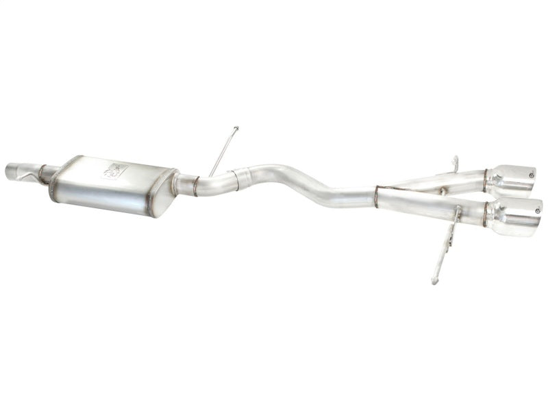 aFe MACHForce XP 2-1/2in SS-304 Cat-Back Exhausts w/ Polished Dual Tips 2008 VW Golf R32 V6-3.2L MKV - DTX Performance