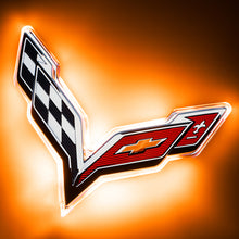 Load image into Gallery viewer, Oracle Corvette C7 Rear Illuminated Emblem - Amber - DTX Performance