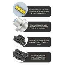 Load image into Gallery viewer, Oracle H1 4000 Lumen LED Headlight Bulbs (Pair) - 6000K - DTX Performance