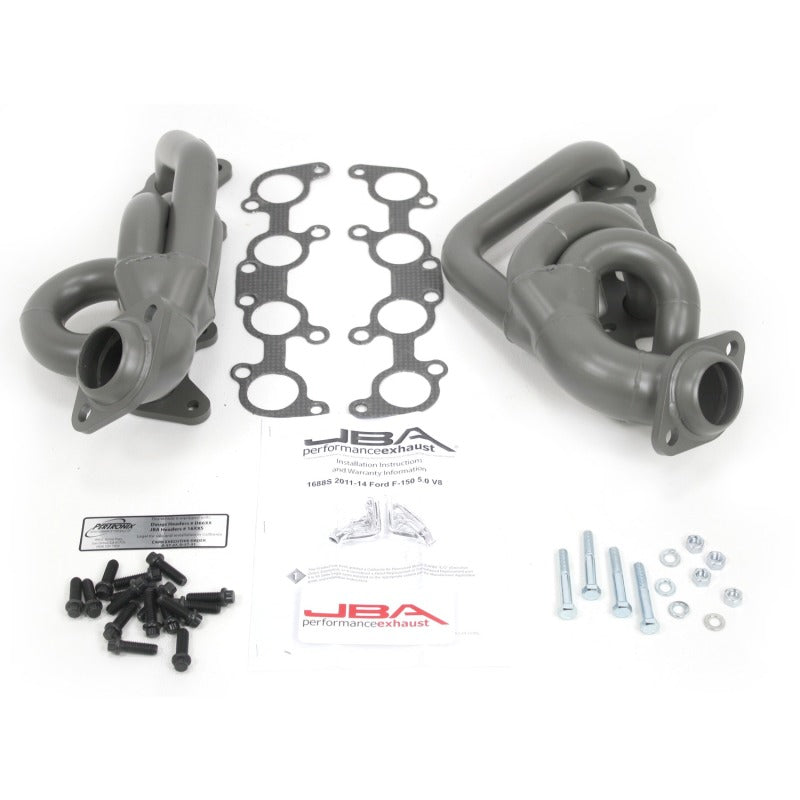 JBA 11-14 Ford F-150 5.0L Coyote 1-5/8in Primary Ti Ctd Cat4Ward Header - DTX Performance