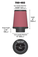 Load image into Gallery viewer, Airaid Universal Air Filter - Cone 3 x 6 x 4 5/8 x 6 - DTX Performance