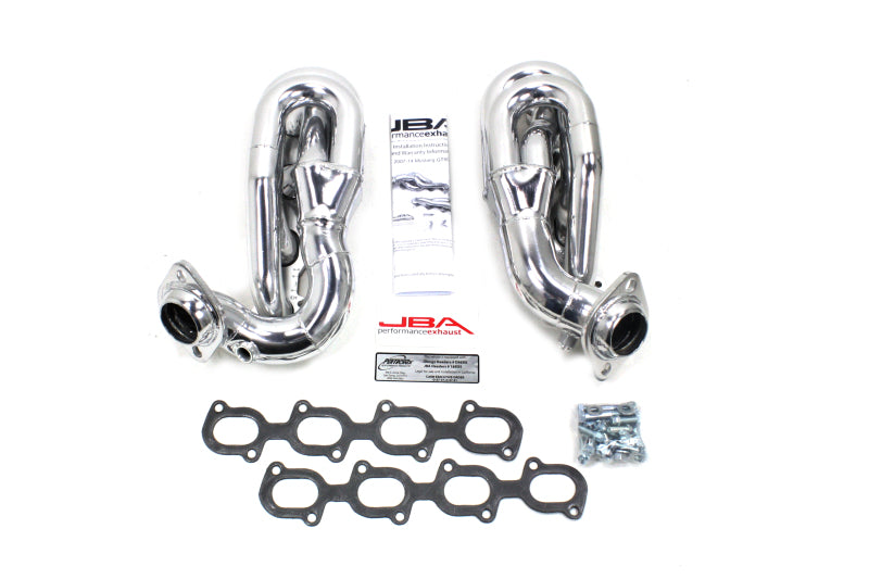 JBA 07-14 Ford GT500 5.4/5.8L 4V 1-5/8in Primary Silver Ctd Cat4Ward Header - DTX Performance