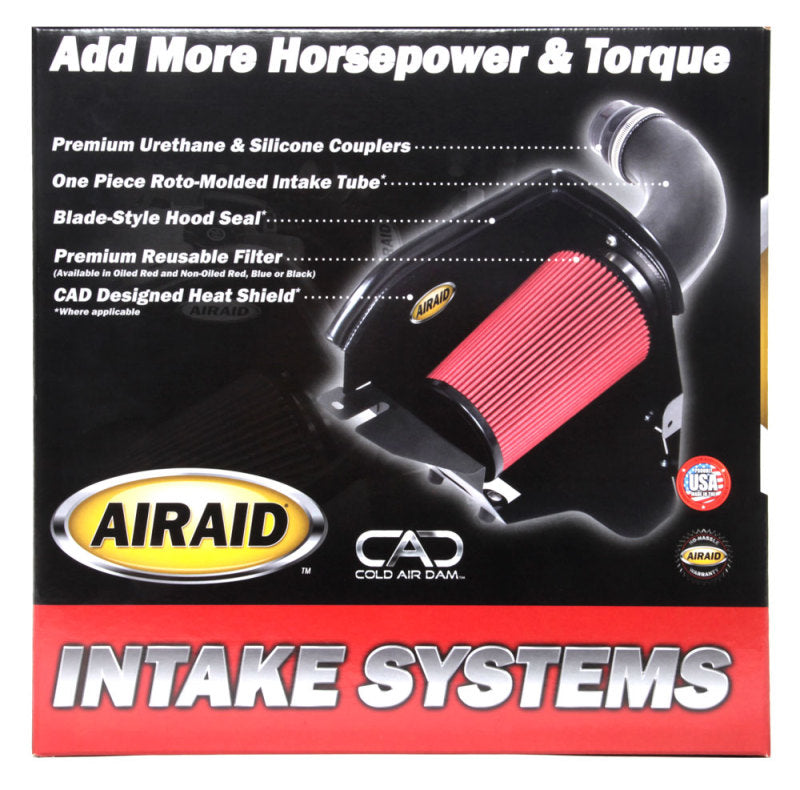 Airaid 12-14 Jeep Wrangler JK 3.6L Pentastar MXP Intake System w/ Tube (Oiled / Red Media) - DTX Performance