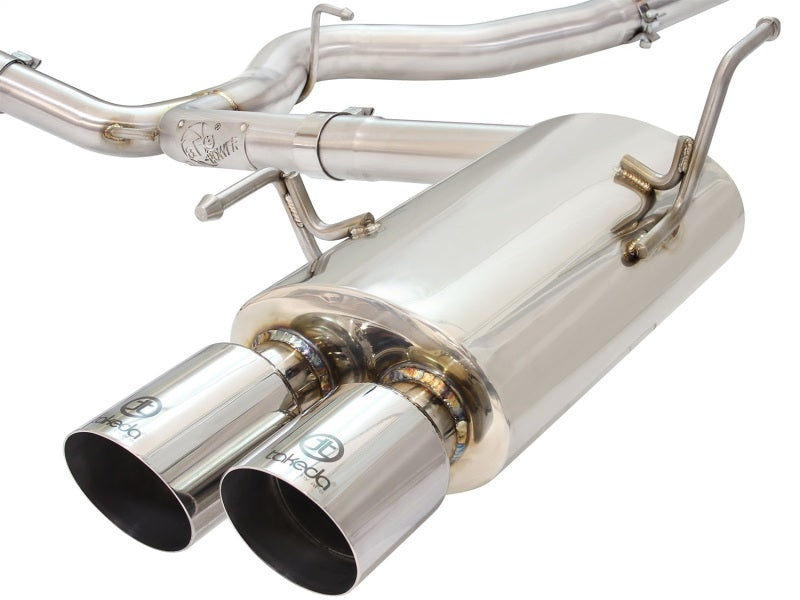 aFe Takeda 3in SS Exhaust Cat-Back 15-16 Subaru WRX/STI 2.0L/2.5L Polished Tips - DTX Performance