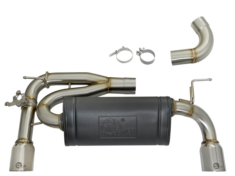 aFe MACHForce XP Exhausts Axle-Back 12-15 BMW 335i 3.0T (SS w/Polished Tips) - DTX Performance