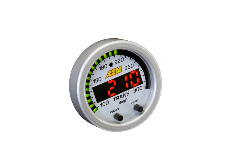 AEM X-Series Temperature 100-300F Gauge Kit (ONLY Black Bezel and Water Temp. Faceplate) - DTX Performance