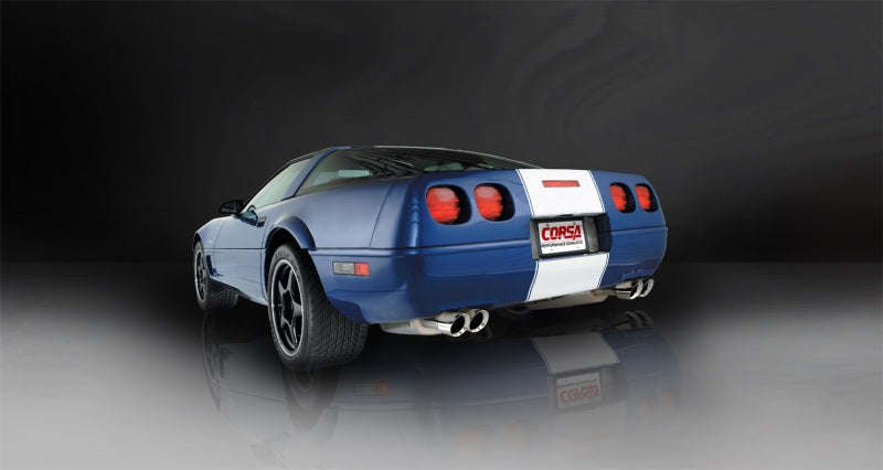 Corsa 96-96 Chevrolet Corvette C4 5.7L V8 LT4 Polished Sport Cat-Back Exhaust - DTX Performance