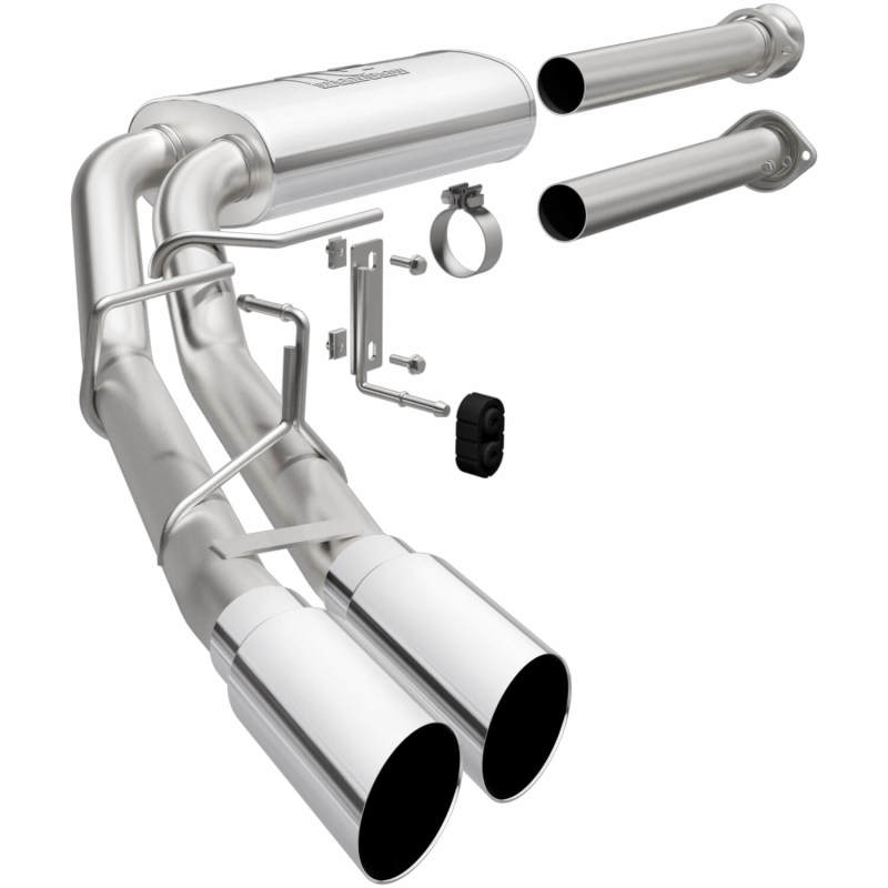 Magnaflow 15-21 Ford F-150 Street Series Cat-Back Performance Exhaust System- Polished Side Exit - DTX Performance