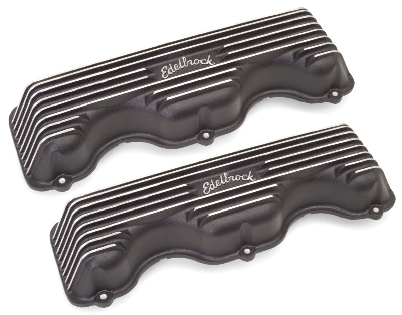 Edelbrock Valve Cover Classic Series Chevrolet W 348/409 CI V8 Black - DTX Performance