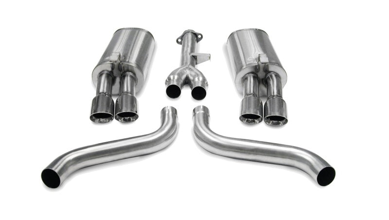 Corsa 86-91 Chevrolet Corvette C4 5.7L V8 L98 Polished Sport Cat-Back Exhaust - DTX Performance