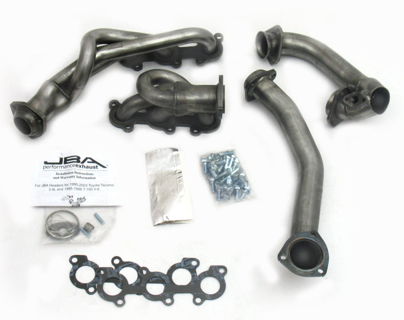 JBA 01-04 Toyota 3.4L V6 w/o EGR 1-1/2in Primary Raw 409SS Cat4Ward Header - DTX Performance