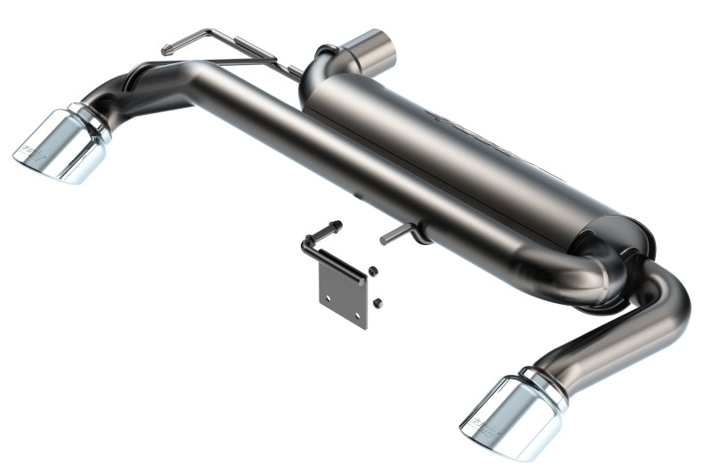 Borla 21-22 Ford Bronco 2.3L 4WD Touring Axle Back Exhaust w/ Bright Chrome Tips - DTX Performance