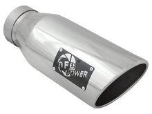 Load image into Gallery viewer, aFe Diesel Exhaust Tip Bolt On Polished 4in Inlet x 6in Outlet x 15in Long - DTX Performance