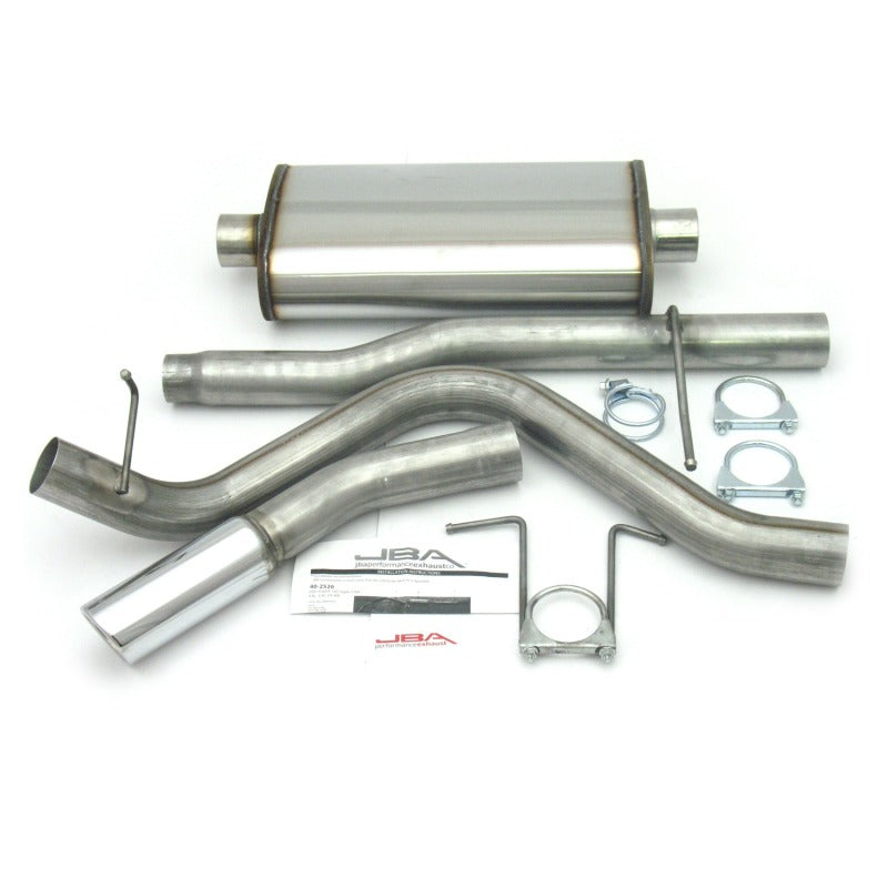 JBA 01-03 Ford F-150 Super Crew 4.6L/5.4L 409SS Pass Side Single Exit Cat-Back Exhaust - DTX Performance