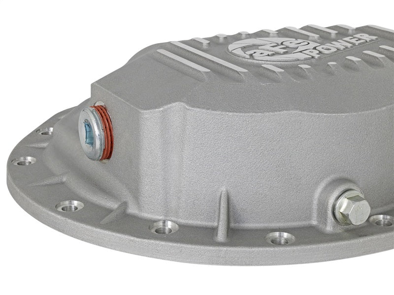 afe Front Differential Cover (Raw; Street Series); Dodge Diesel Trucks 03-12 L6-5.9/6.7L (td) - DTX Performance