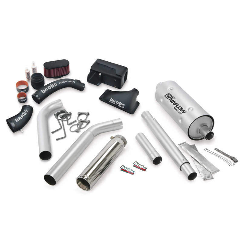 Banks Power 16-17 Ford 6.8L MH-A Stinger Bundle - SS Single Exhaust Right Exit w/ Chrome Tip - DTX Performance