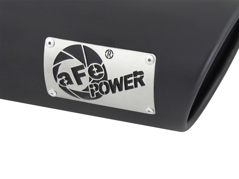 aFe Diesel Exhaust Tip Bolt On Black 4in Inlex x 5in Outlet x 15in - DTX Performance