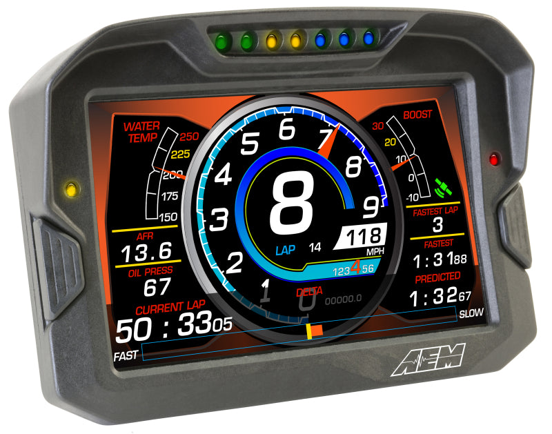 AEM CD-7 Non Logging Race Dash Carbon Fiber Digital Display (CAN Input Only) - DTX Performance