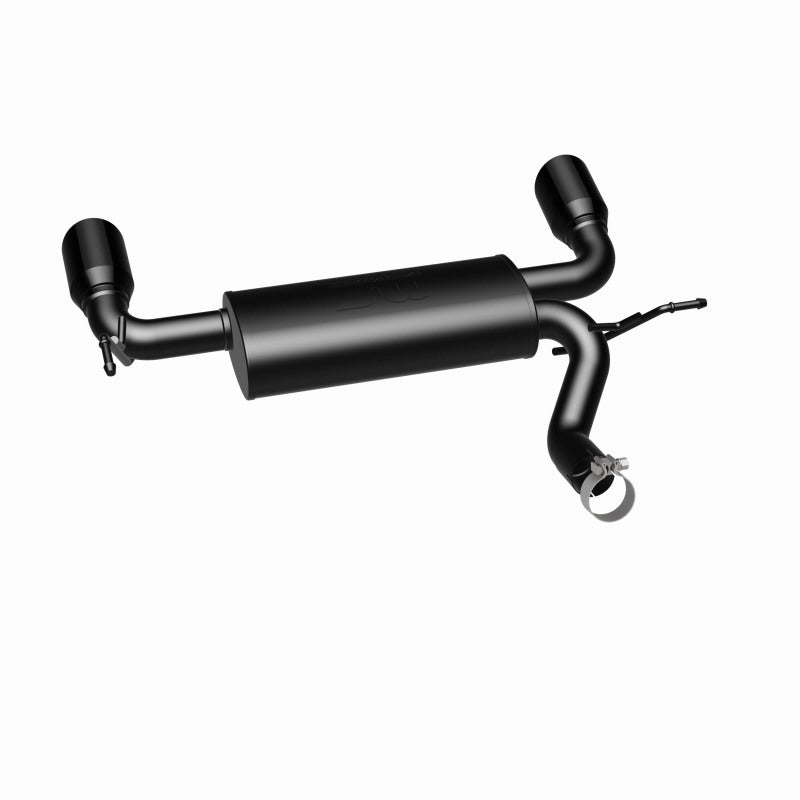 MagnaFlow 07-17 Jeep Wrangler JK 3.8/3.6L Dual Split Rear Exit Black Axle-Back Exhaust - DTX Performance