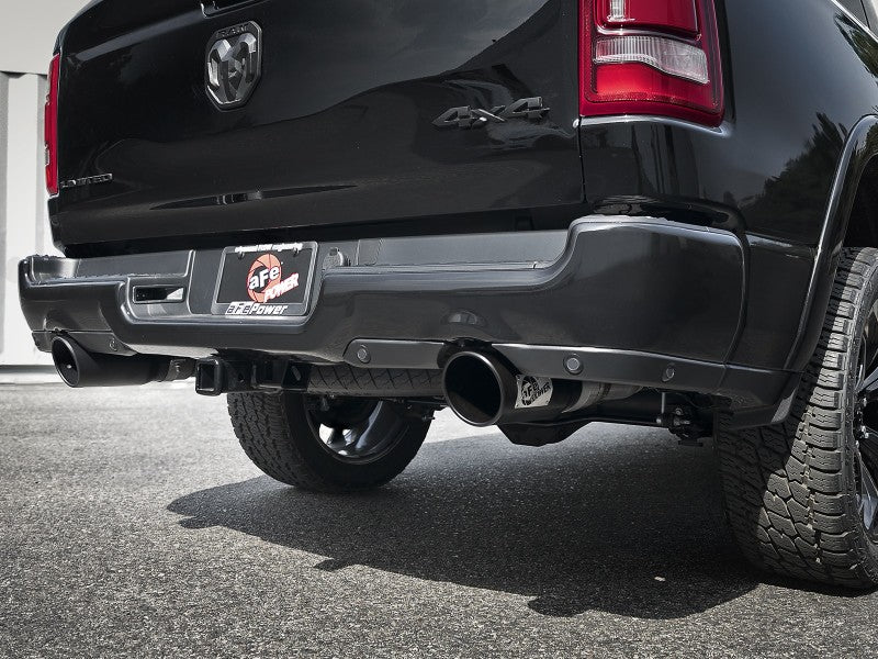 aFe Gemini XV 3in 304 SS Cat-Back Exhaust 19-21 Ram 1500 V8 5.7L Hemi w/ Black Tips - DTX Performance