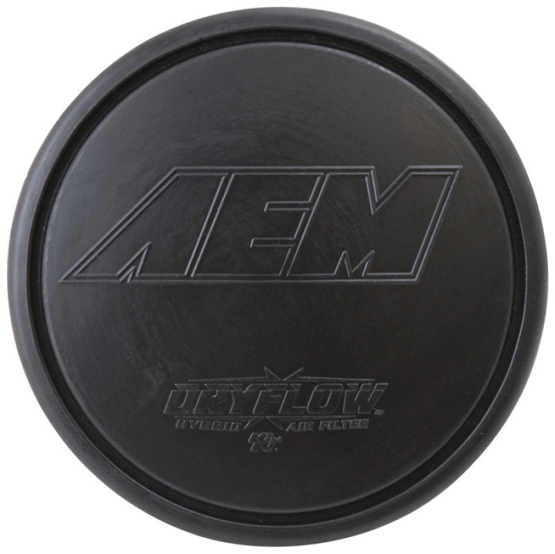 AEM Dryflow Air Filter - Round Tapered - 2.75in Flange ID x 5.5in Base OD x 4.75in Top OD x 7.5in H - DTX Performance