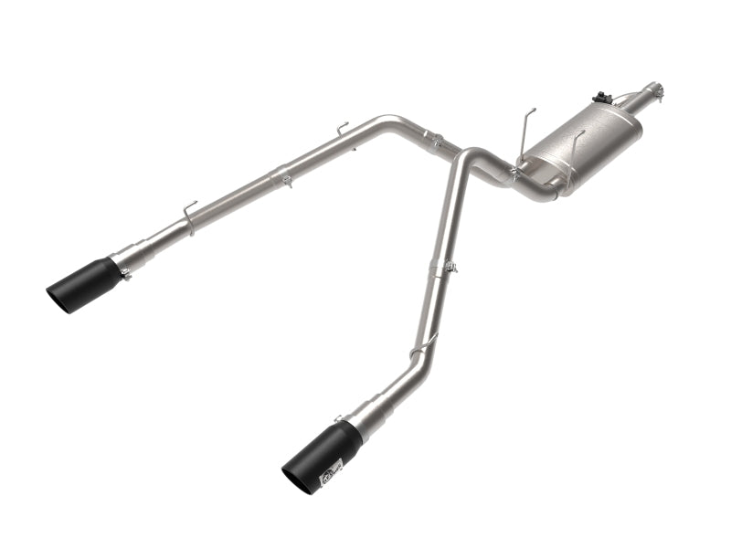 aFe 09-18 Ram 1500 V8 5.7L Hemi Gemini XV 3in 304 SS Cat-Back Exhaust w/ Black Tips - DTX Performance