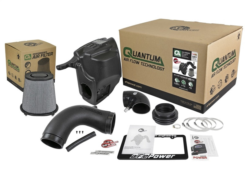 aFe Quantum Pro DRY S Cold Air Intake System 13-18 Dodge Cummins L6-6.7L - Dry - DTX Performance