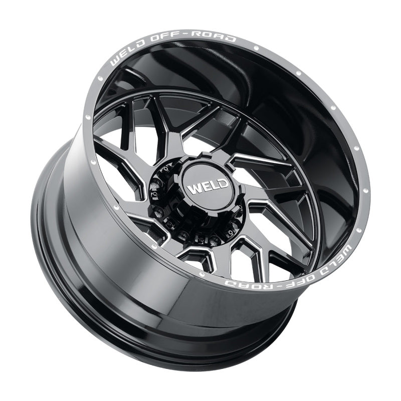 Weld Off-Road W117 22X10 Fulcrum 8X165.1 ET-18 BS4.75 Gloss Black MIL 125.1 - DTX Performance