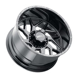 Weld Off-Road W117 22X10 Fulcrum 8X165.1 ET-18 BS4.75 Gloss Black MIL 125.1