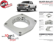 Load image into Gallery viewer, aFe Silver Bullet Throttle Body Spacers TBS 2014 GM Silverado/Sierra 1500 V8 5.3L - DTX Performance