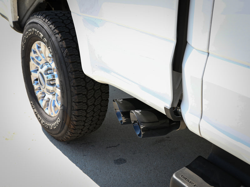 aFe Rebel Series 3in 409 SS Cat-Back Exhaust w/ Black Tips 17-20 Ford F-250/F350 V8 6.2L/7.3L - DTX Performance