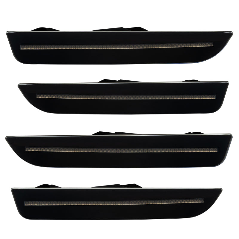 Oracle 10-14 Ford Mustang Concept Sidemarker Set - Tinted - Ebony/Black (UA) - DTX Performance