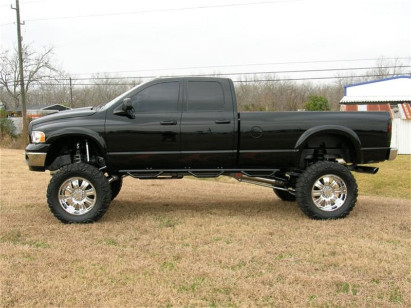 N-Fab Nerf Step 02-08 Dodge Ram 1500/2500/3500 Quad Cab 8ft Bed - Gloss Black - Bed Access - 3in - DTX Performance