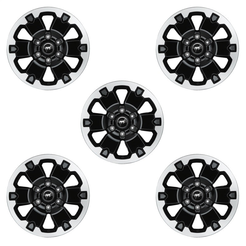 Ford Racing 21-22 Bronco 18in Black Machined Face Wheel Kit - DTX Performance